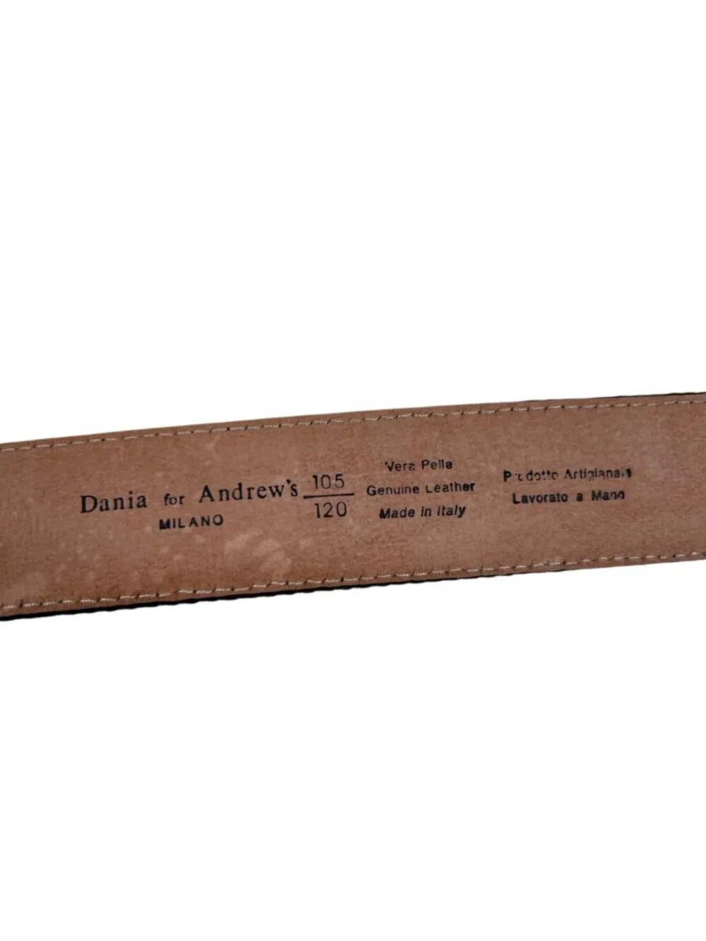 Dania for Andrew’s Milano Italy Leather Belt 105/120 Office Preppy Men